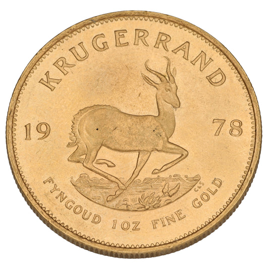 22ct Gold 1 OZ Krugerrand Coin 1978