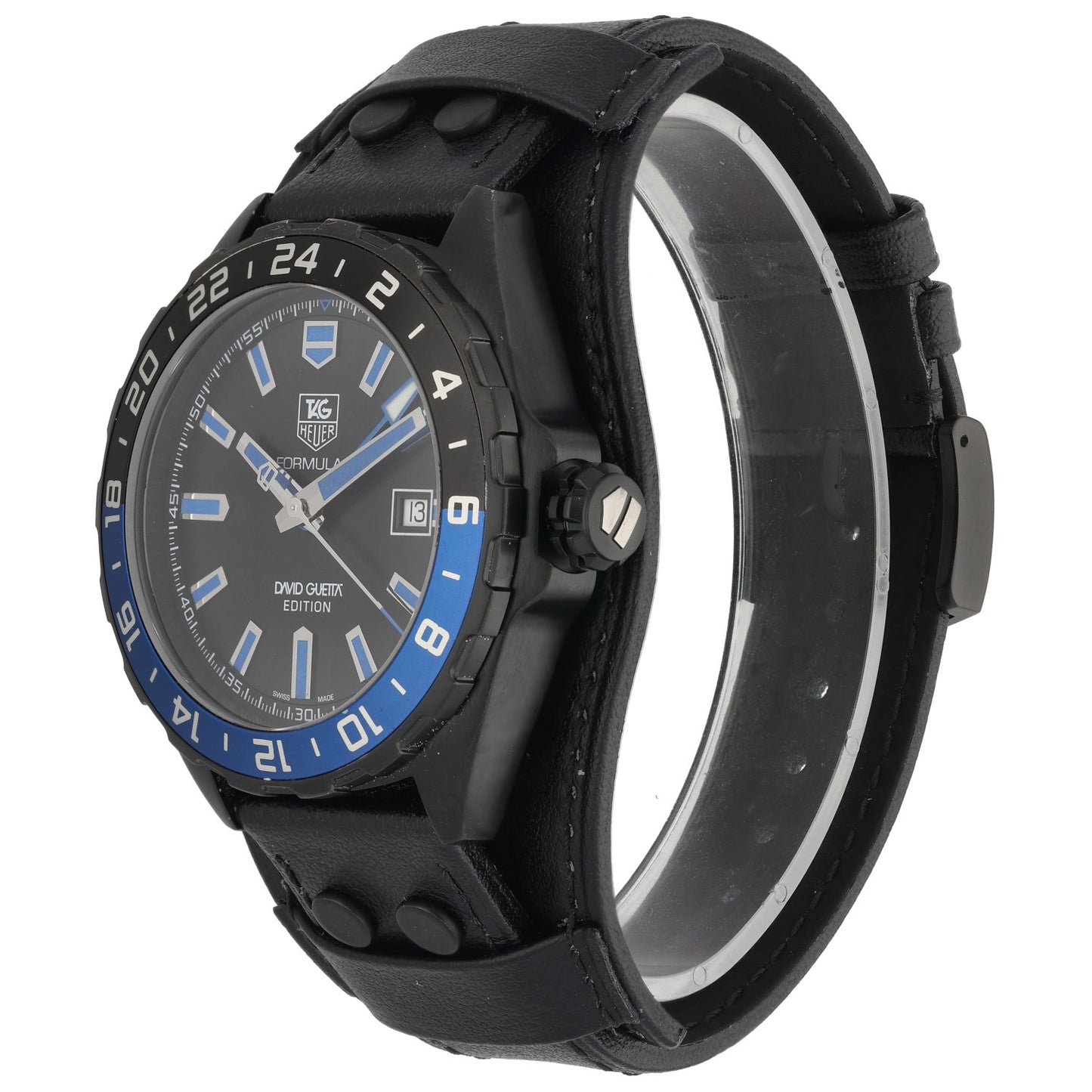 Tag Heuer Formula 1 David Guetta Edition WAZ201A 43mm PVD Stainless Steel Watch