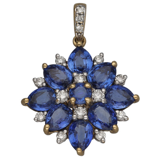 9ct Gold 0.15ct Diamond Dress/Cocktail Pendant