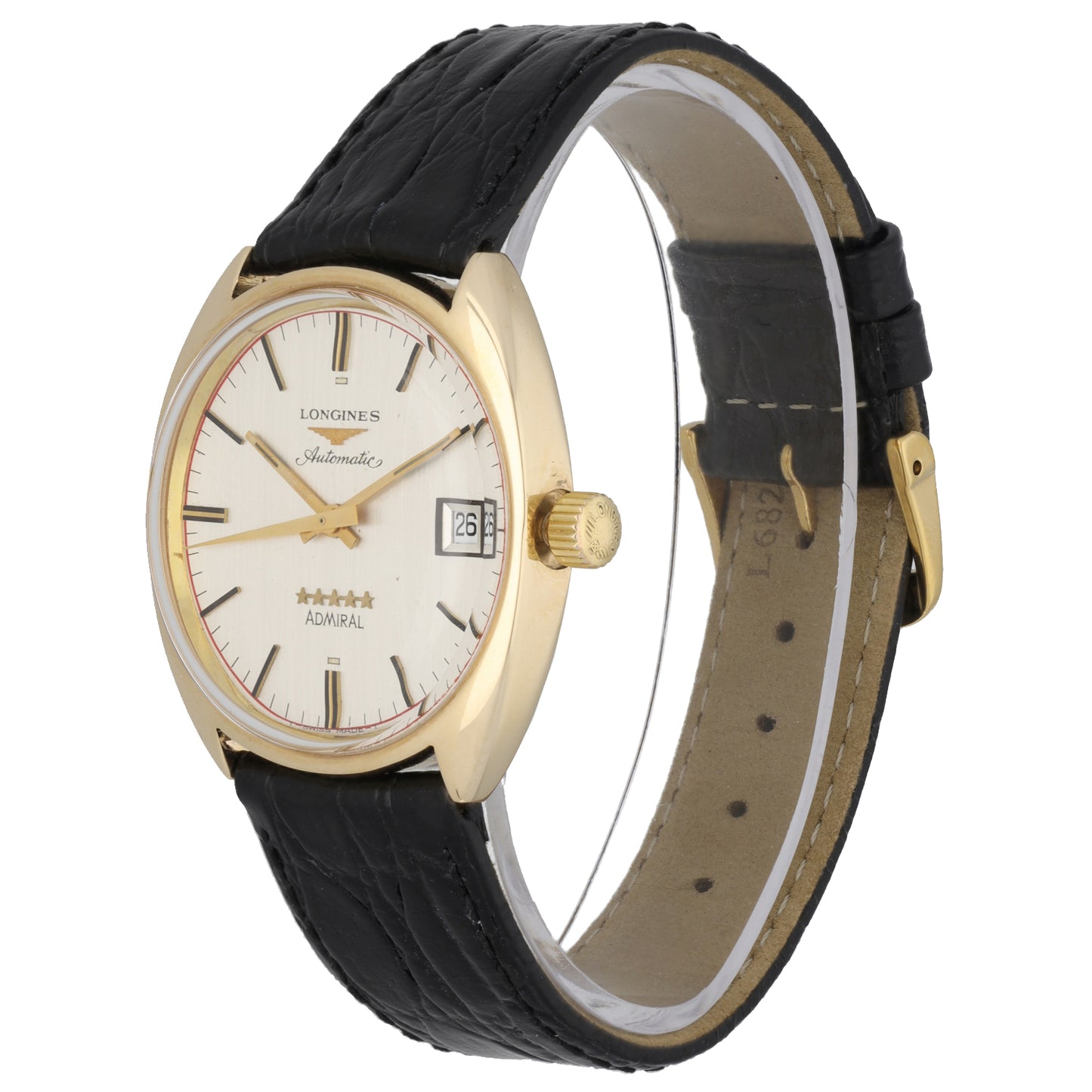 Longines Admiral 34mm Gold Watch