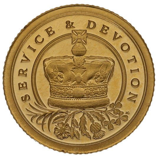 22ct Gold Service & Devotion Eighth Sovereign Coin 2022