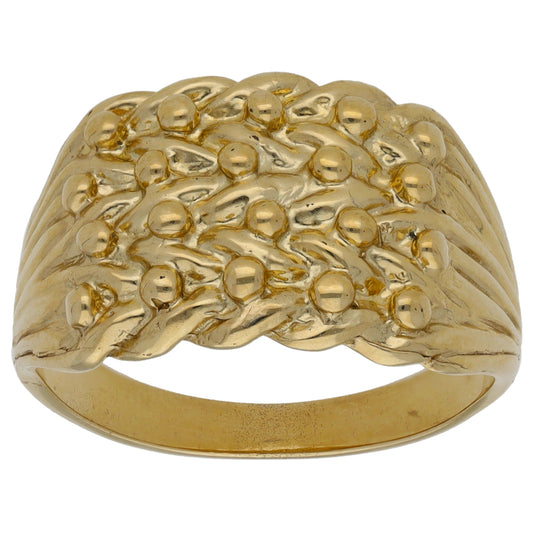 9ct Gold Keeper Ring Size T