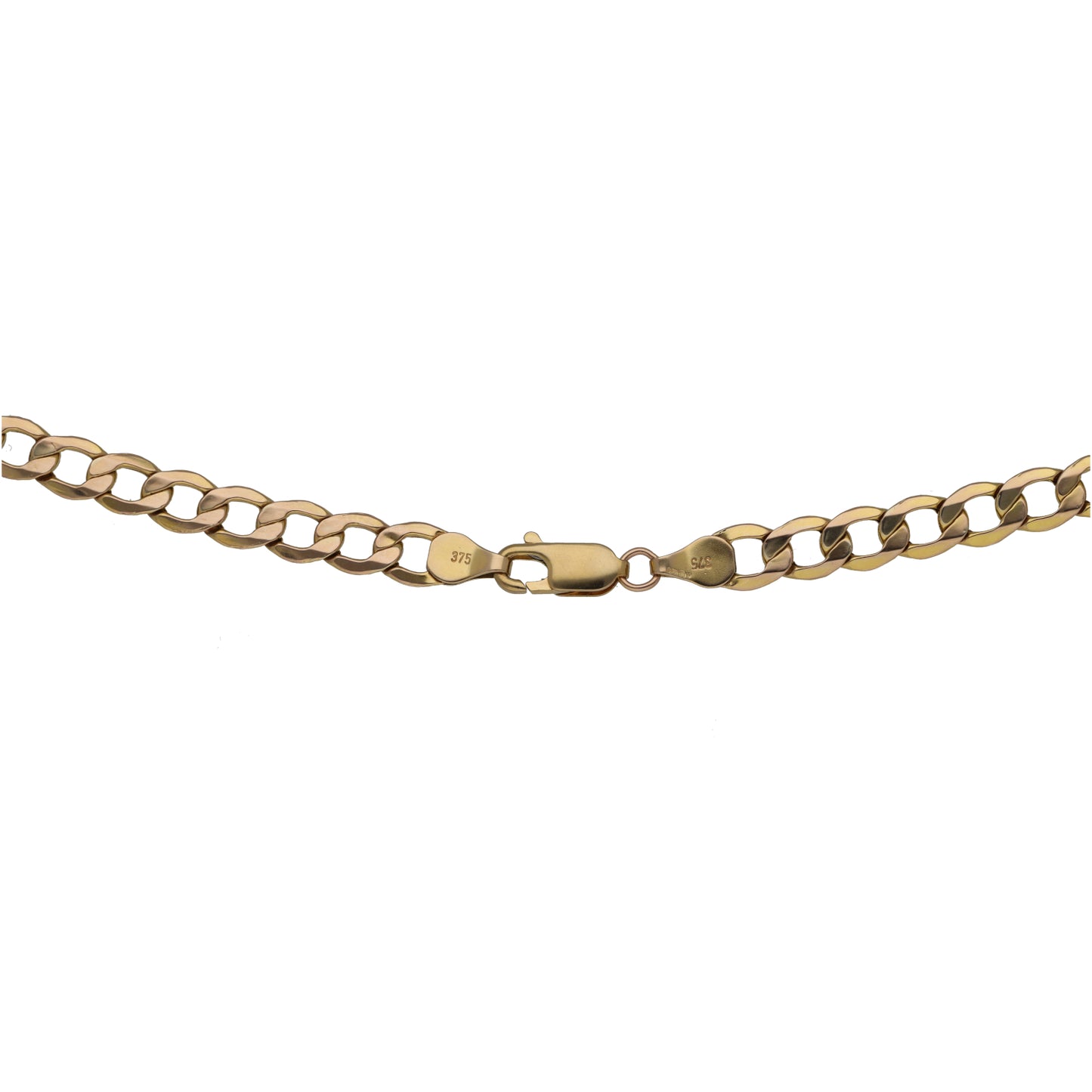 9ct Gold Curb Chain 18"