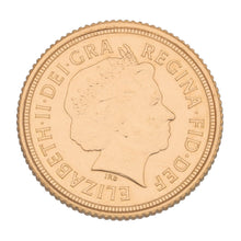 Load image into Gallery viewer, 22ct Gold Queen Elizabeth II Half Sovereign Coin 2012
