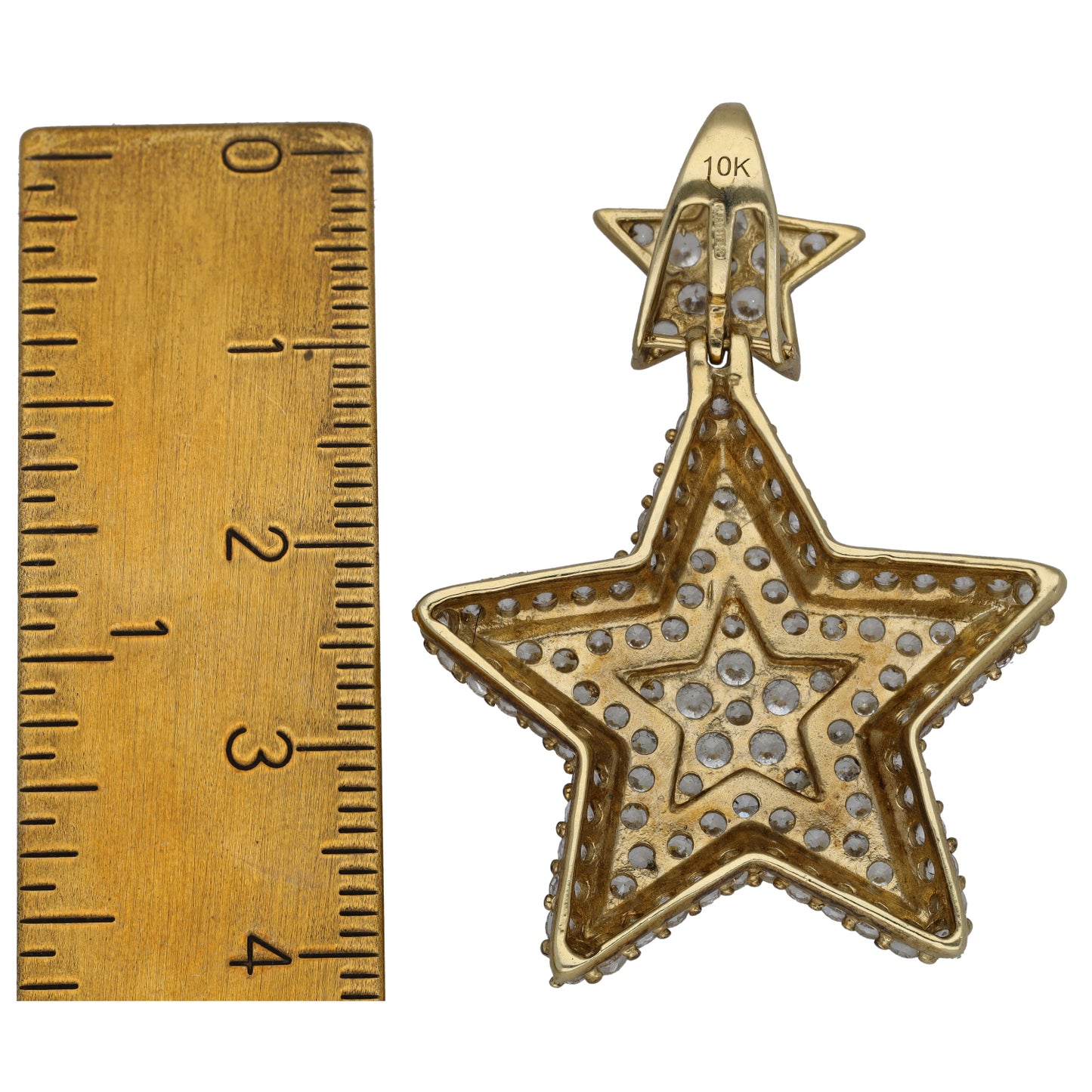 9ct Gold Cubic Zirconia Dress/Cocktail Star Pendant