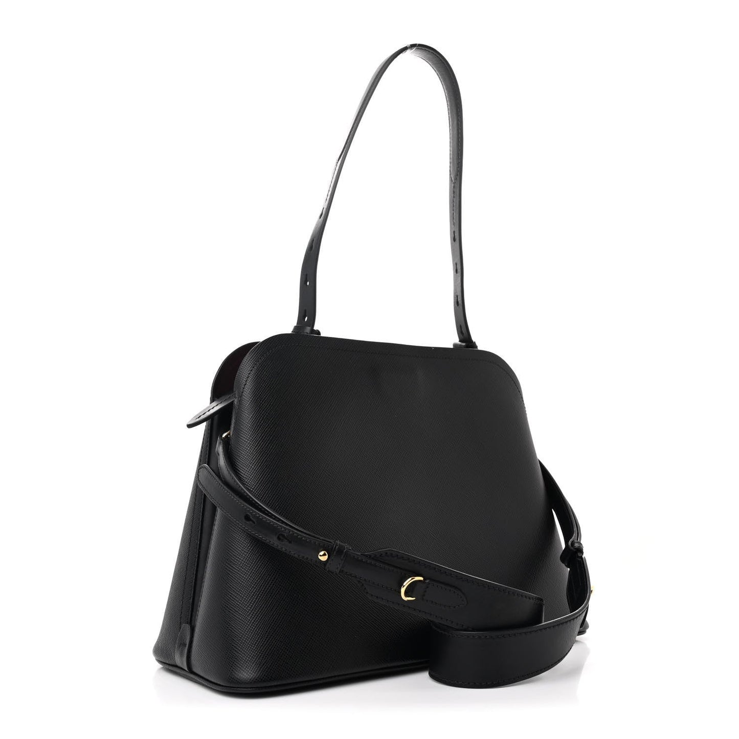 Prada Matinée Small Saffiano Leather Bag - Black