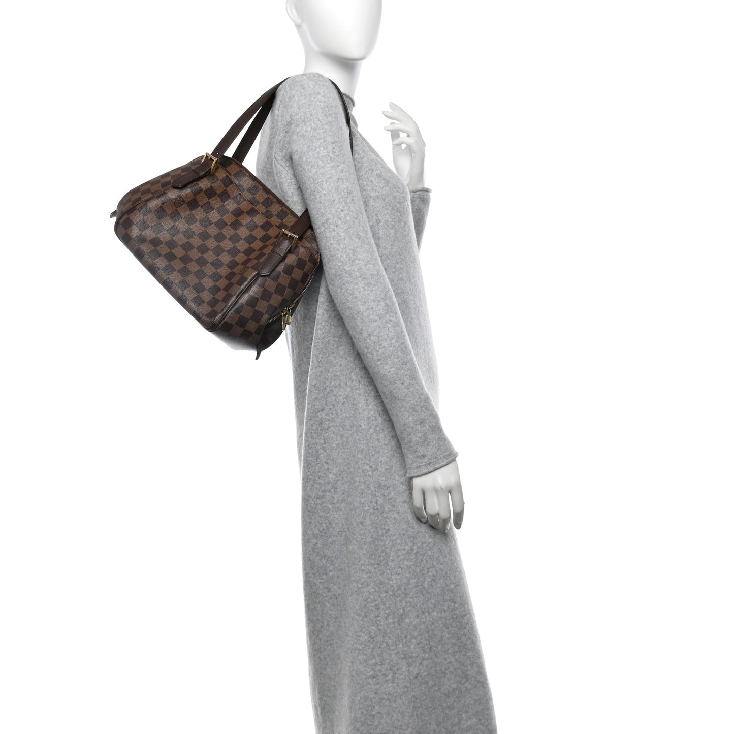 Louis Vuitton Belem MM Damier Ebene Coated Canvas Bag - Brown