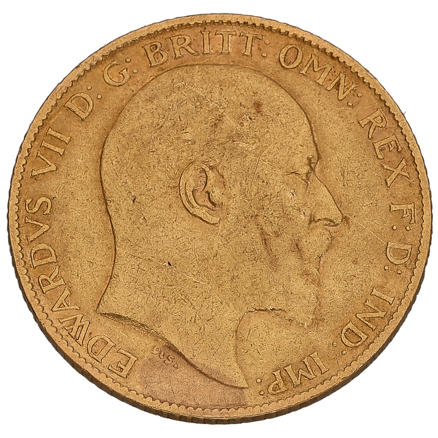 22ct Gold King Edward VII Half Sovereign Coin 1902