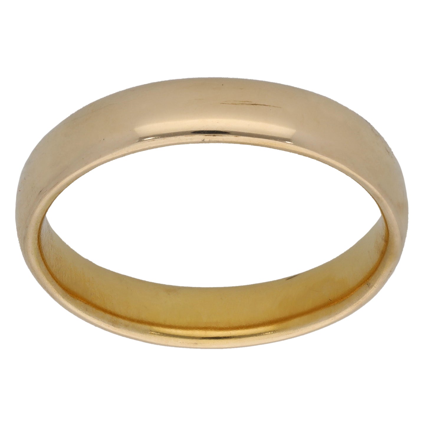 9ct Gold Plain Wedding Ring Size R