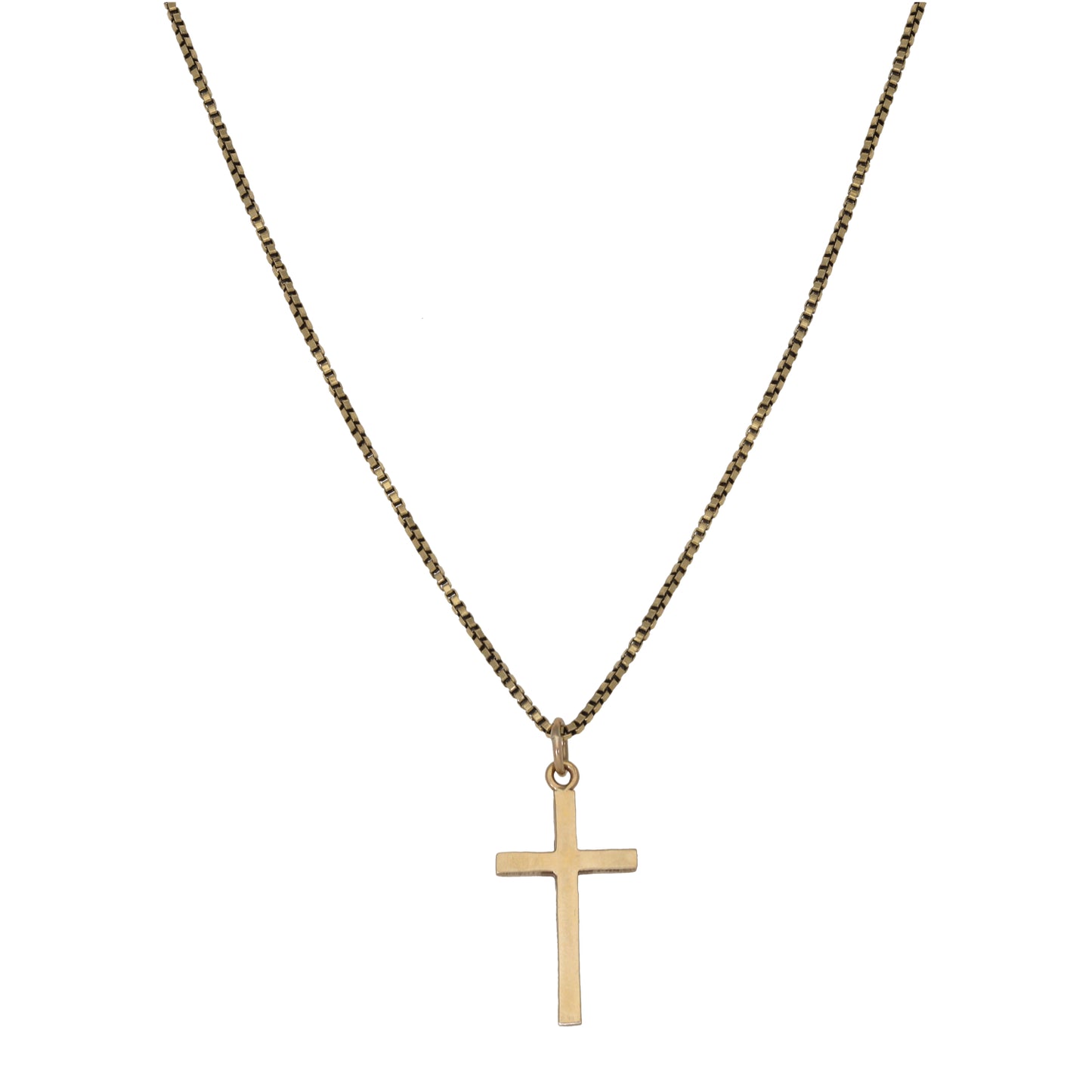 9ct Gold Cross Pendant With Chain