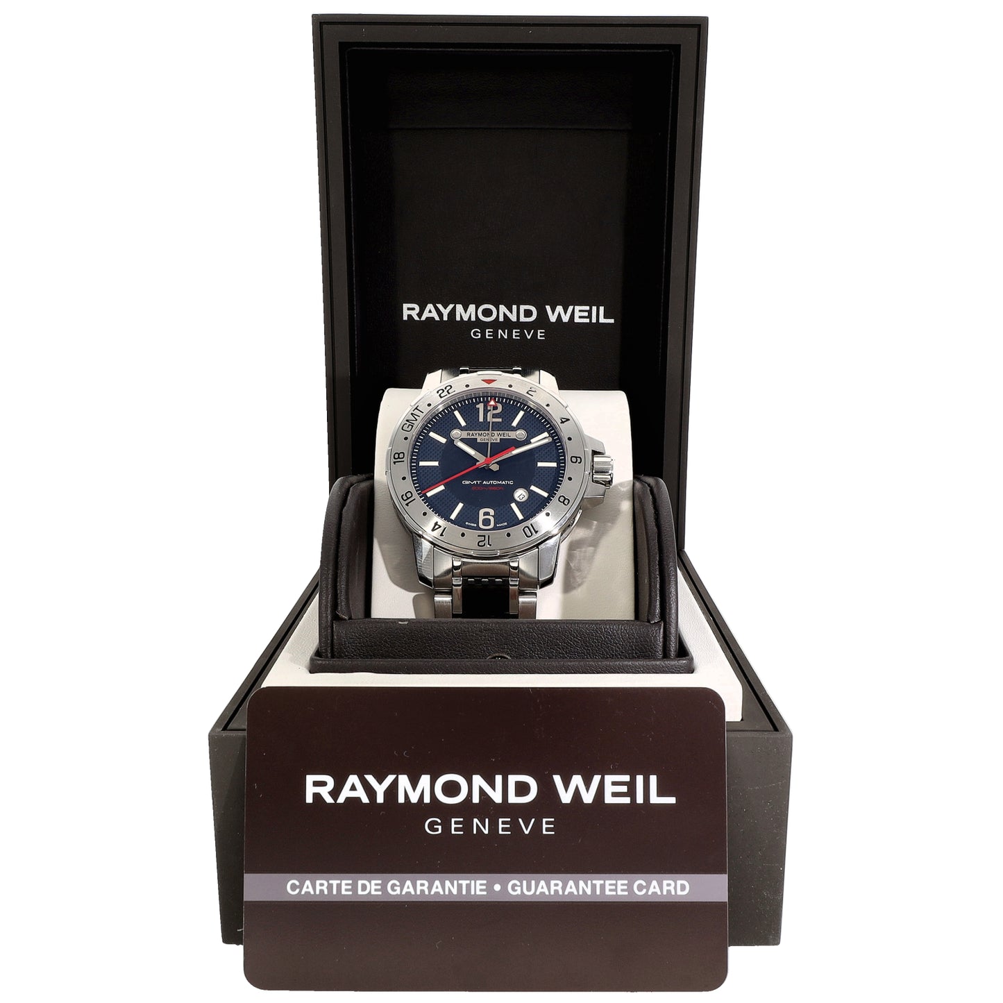 Raymond Weil Nabucco GMT 3800 44mm Stainless Steel Watch
