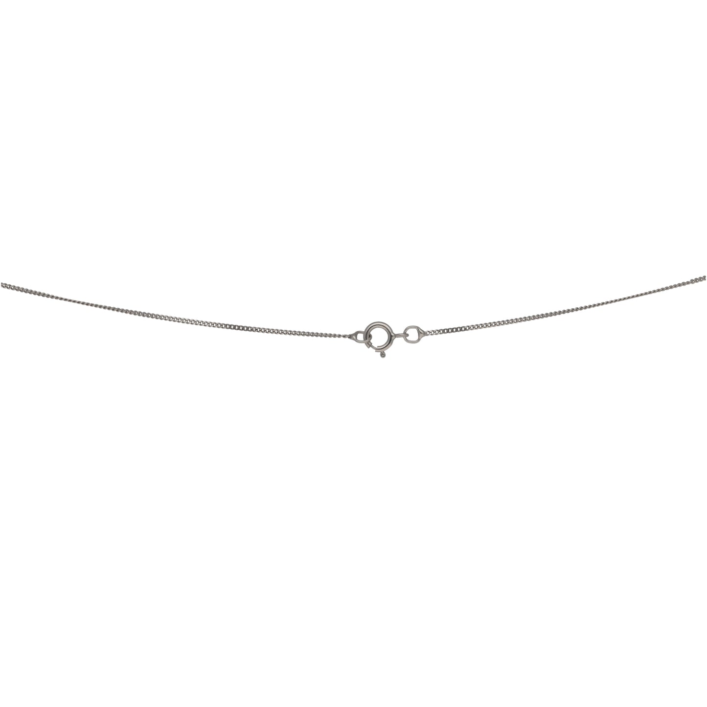9ct White Gold 0.07ct Diamond Heart Pendant With Chain
