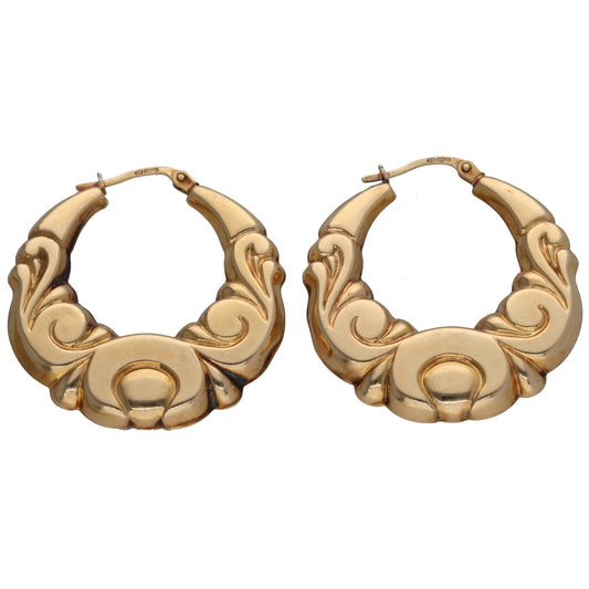 9ct Gold Creole Earrings