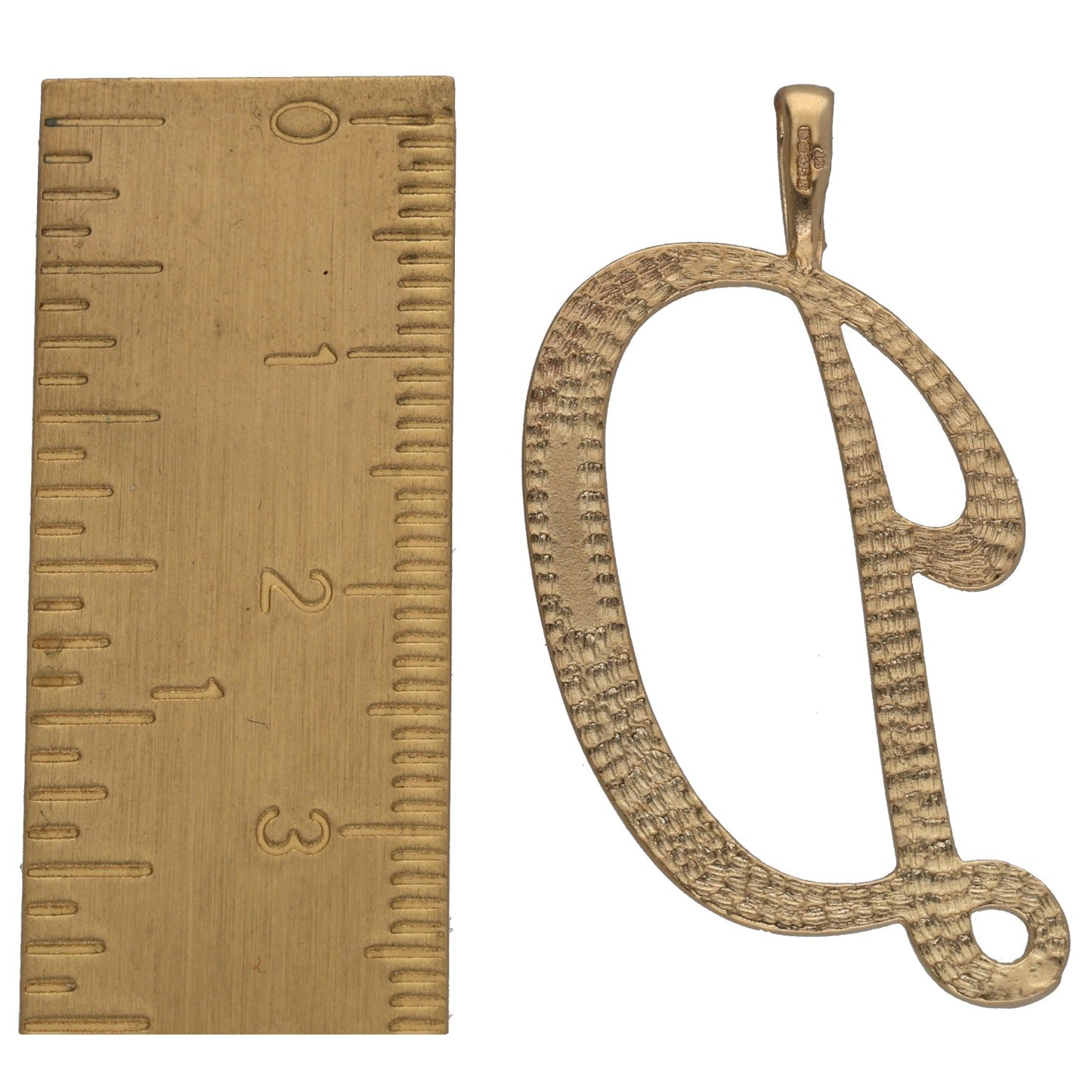 9ct Gold Initial 'D' Pendant