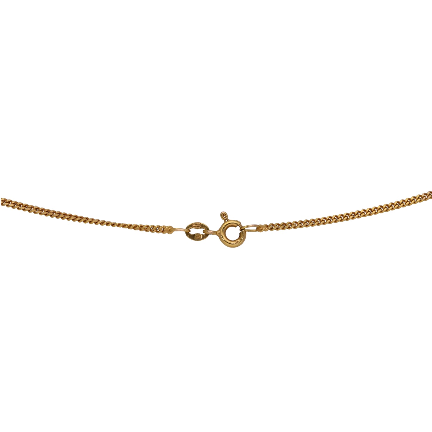 9ct Gold Curb Chain 18"