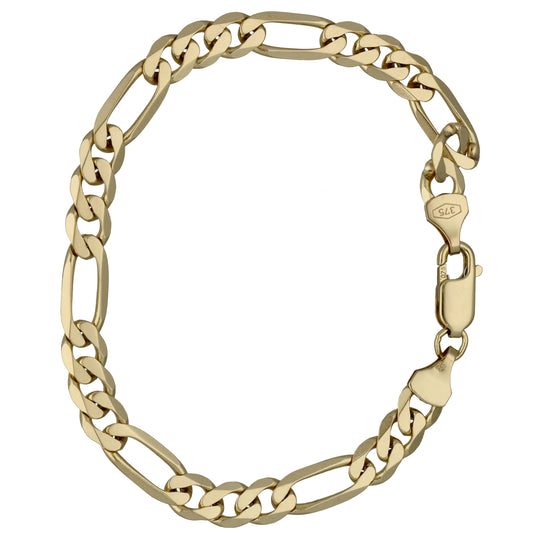 9ct Gold Figaro Bracelet