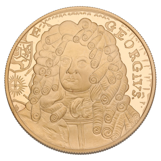 22ct Gold The 300th Anniversary Of The Coronation Of King George I Five Pounds Coin 2014