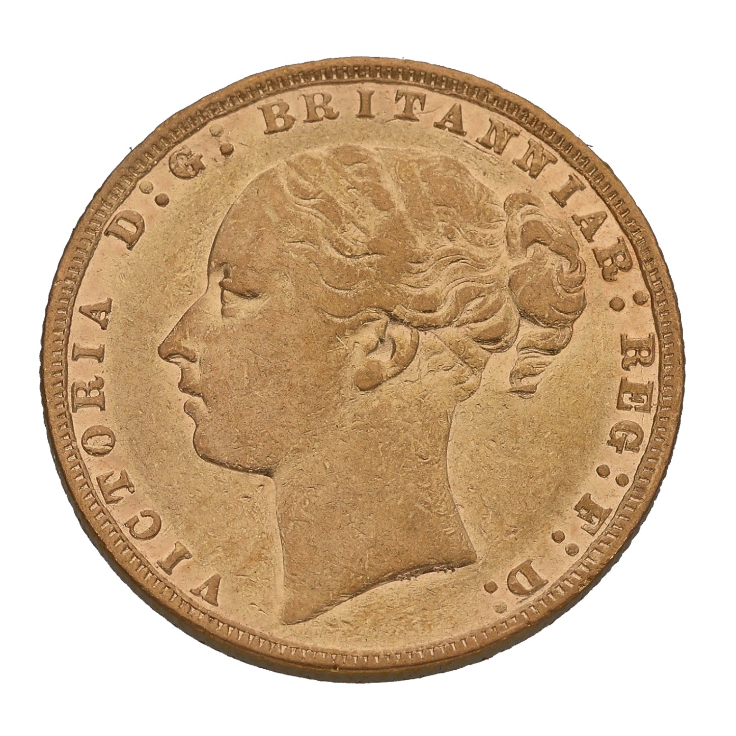 22ct Gold Queen Victoria Full Sovereign Coin 1878