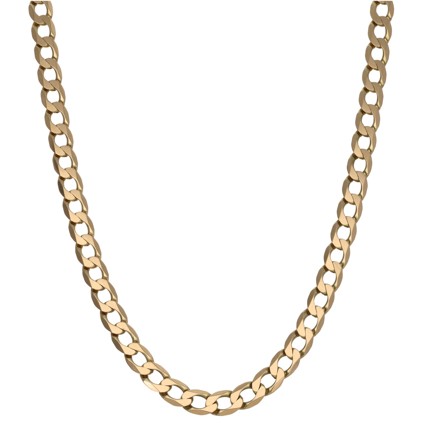 9ct Gold Curb Chain 22"