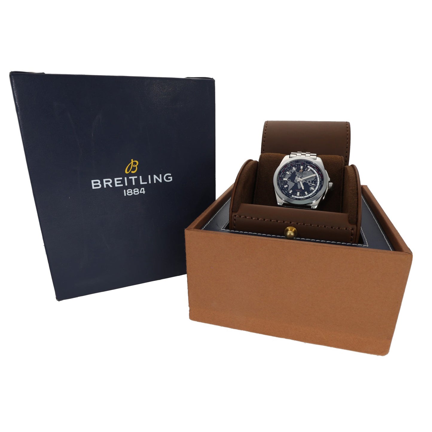 Breitling Galactic Unitime SleekT WB3510 44mm Stainless Steel Watch