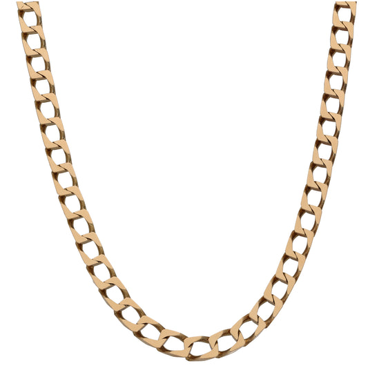 9ct Gold Curb Chain 20"