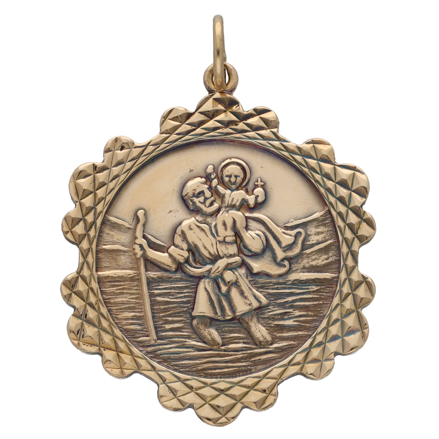 9ct Gold St Christopher Pendant
