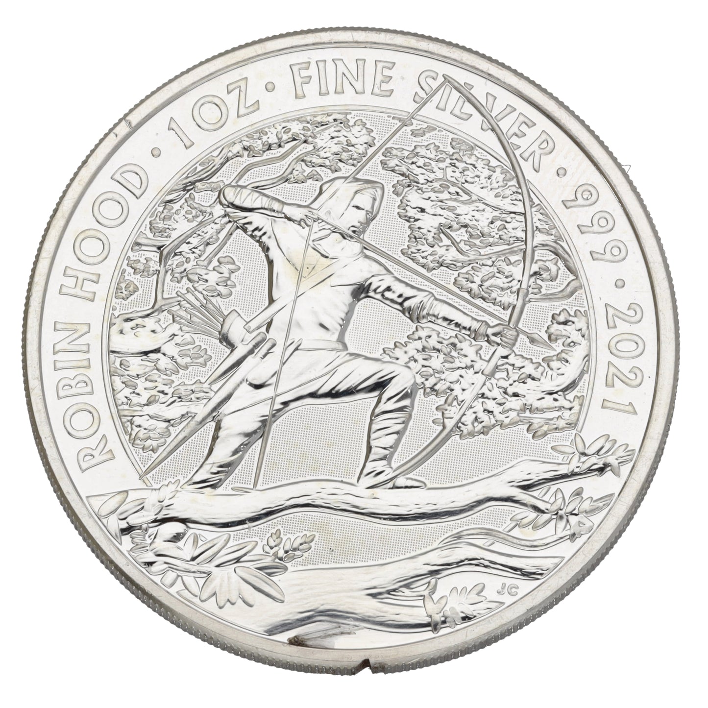 Fine Silver Robin Hood 1 OZ Coin 2021