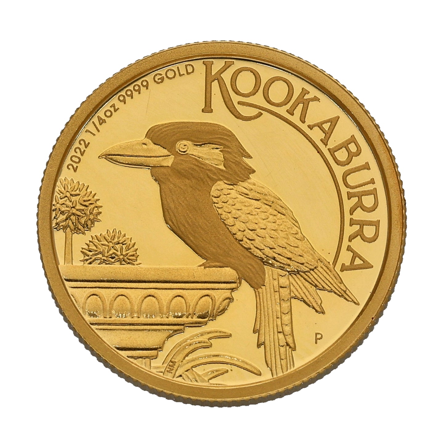 24ct Gold Queen Elizabeth II 1/4oz Australian Kookaburra Gold Coin 2022