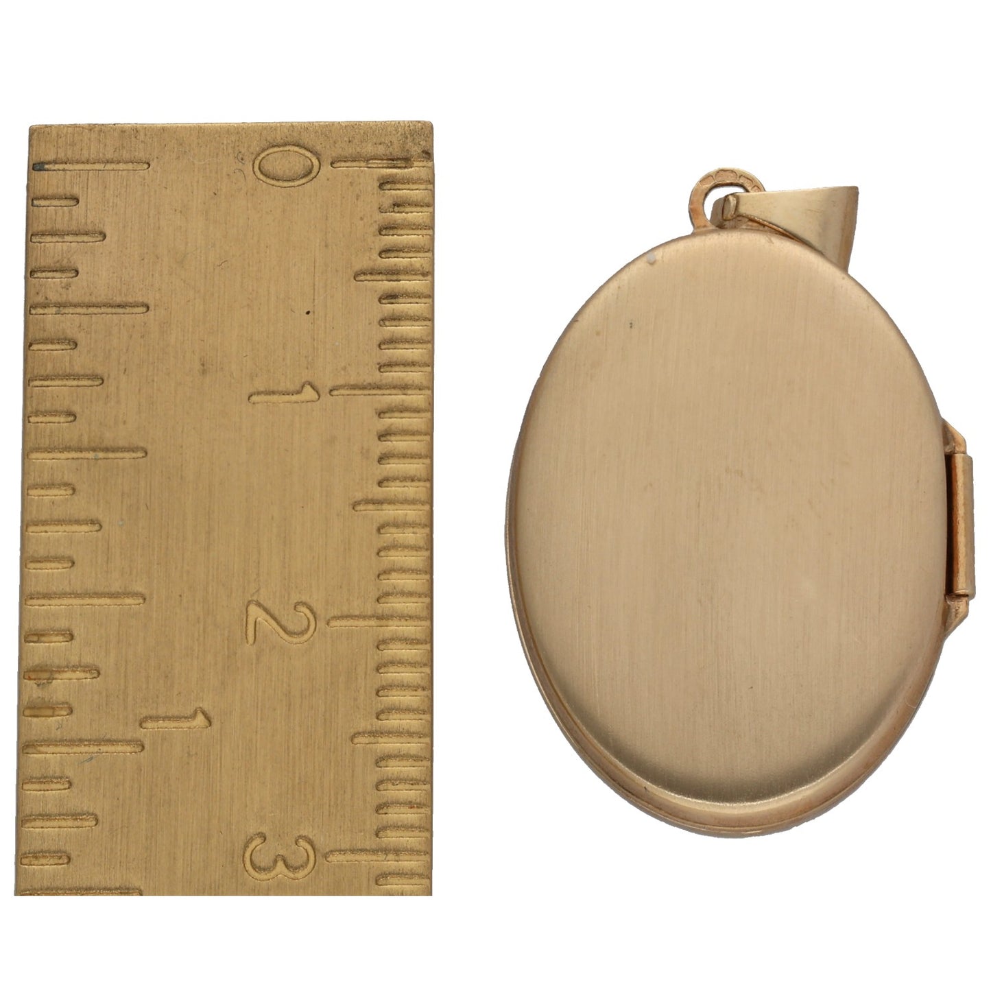 9ct Gold Patterned Locket Pendant