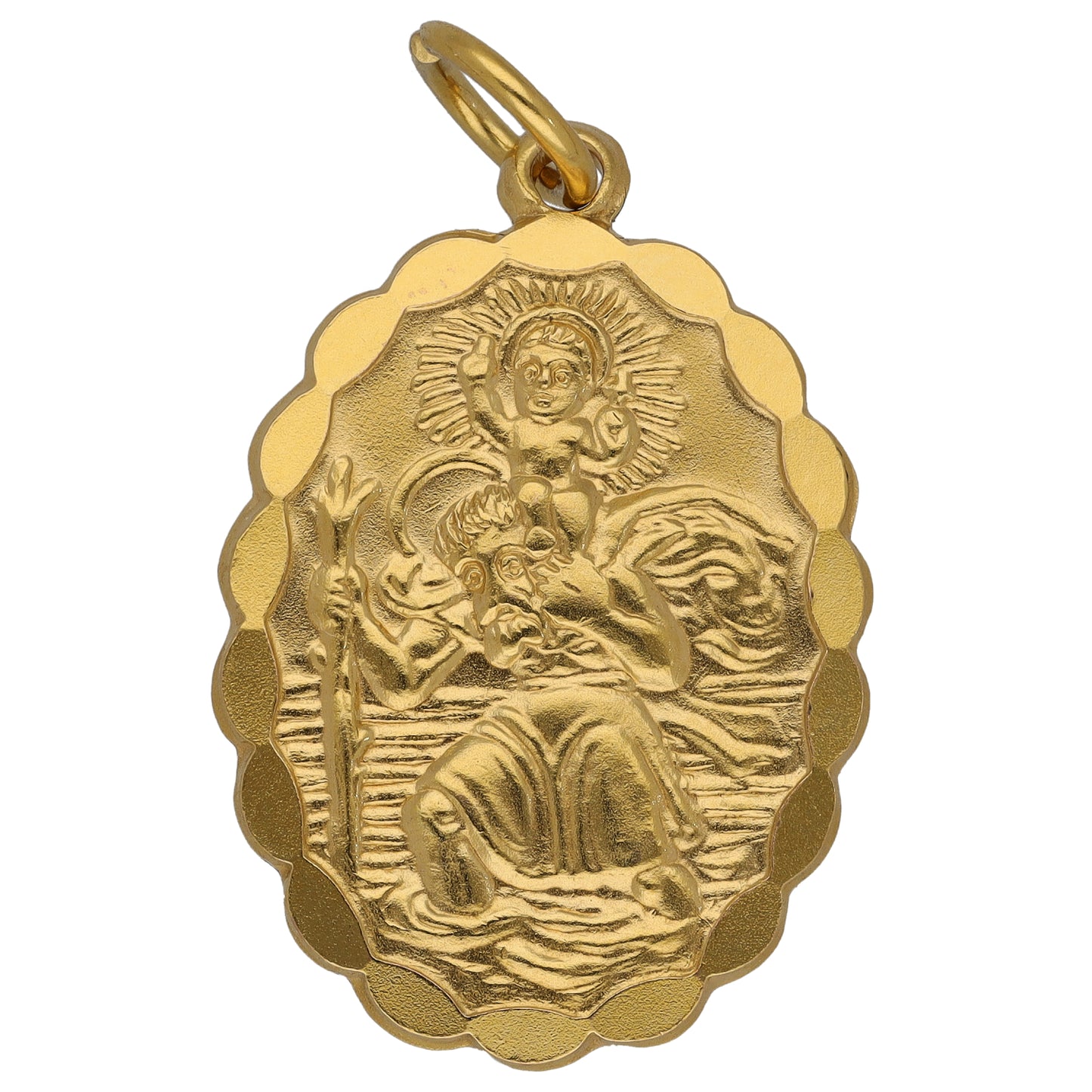 9ct Gold St Christopher Pendant