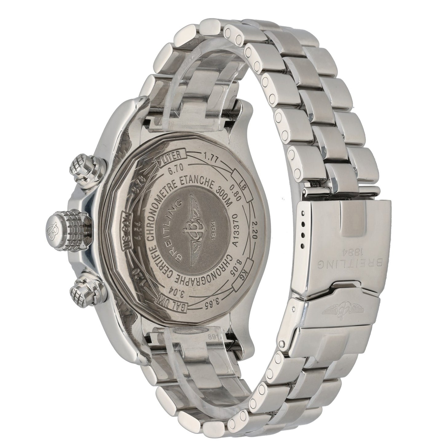 Breitling Super Avenger A13370 48.4mm Stainless Steel Watch