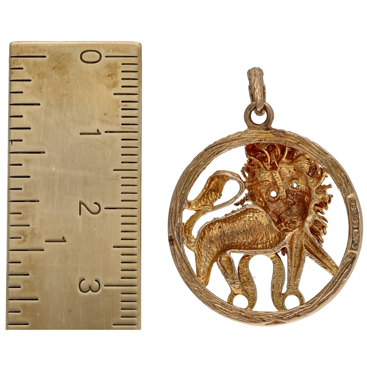 9ct Gold Lion Pendant