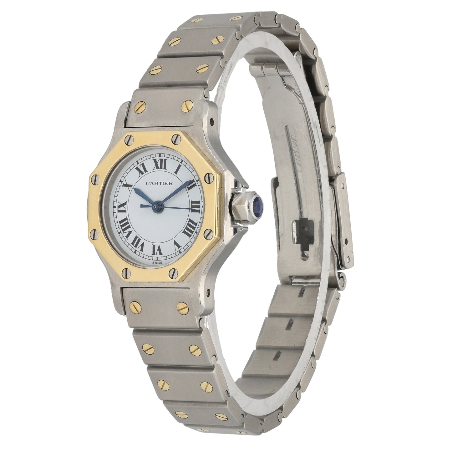 Cartier Santos 22mm Bi-Colour Watch