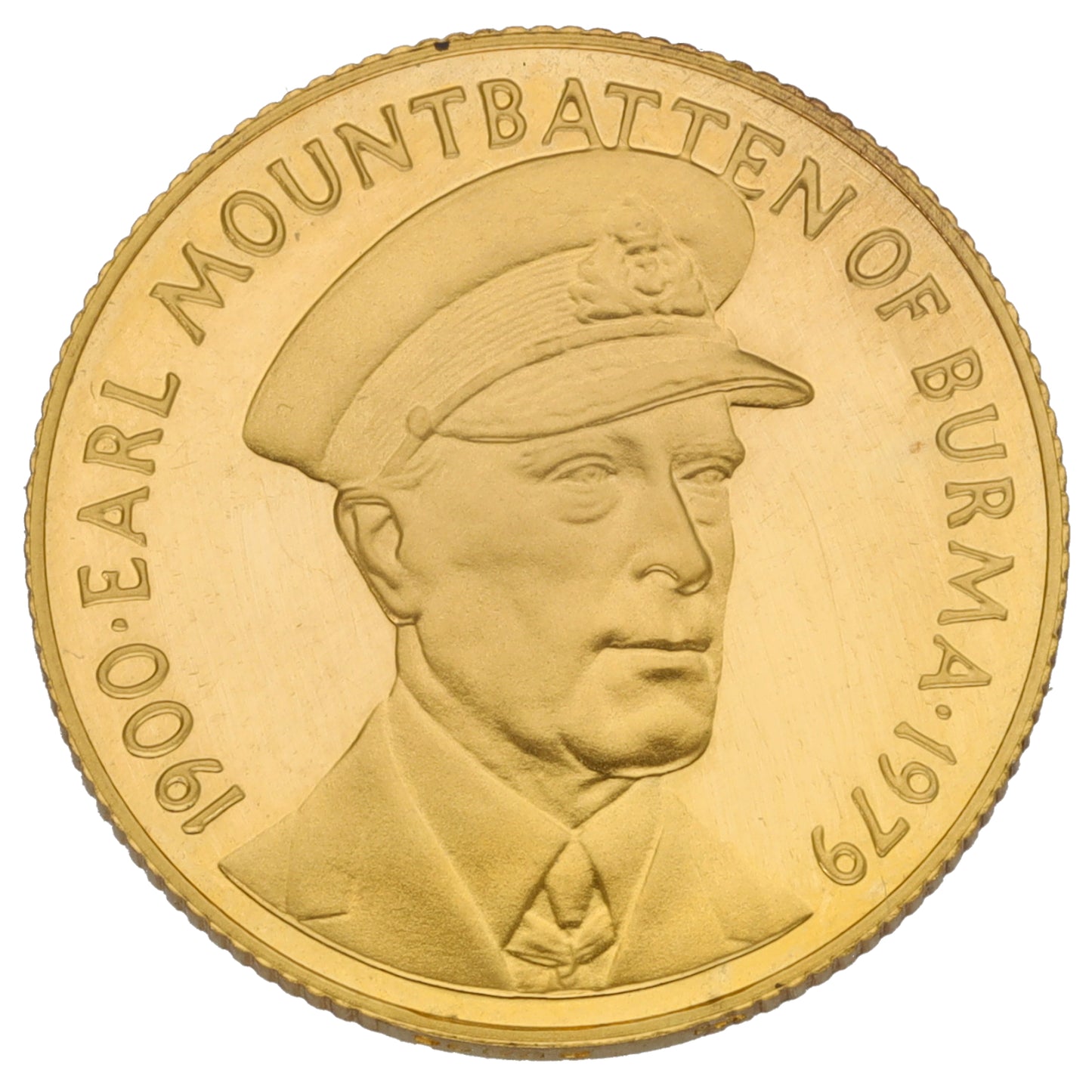 9ct Gold Earl Mountbatten Of Burma Coin 1979