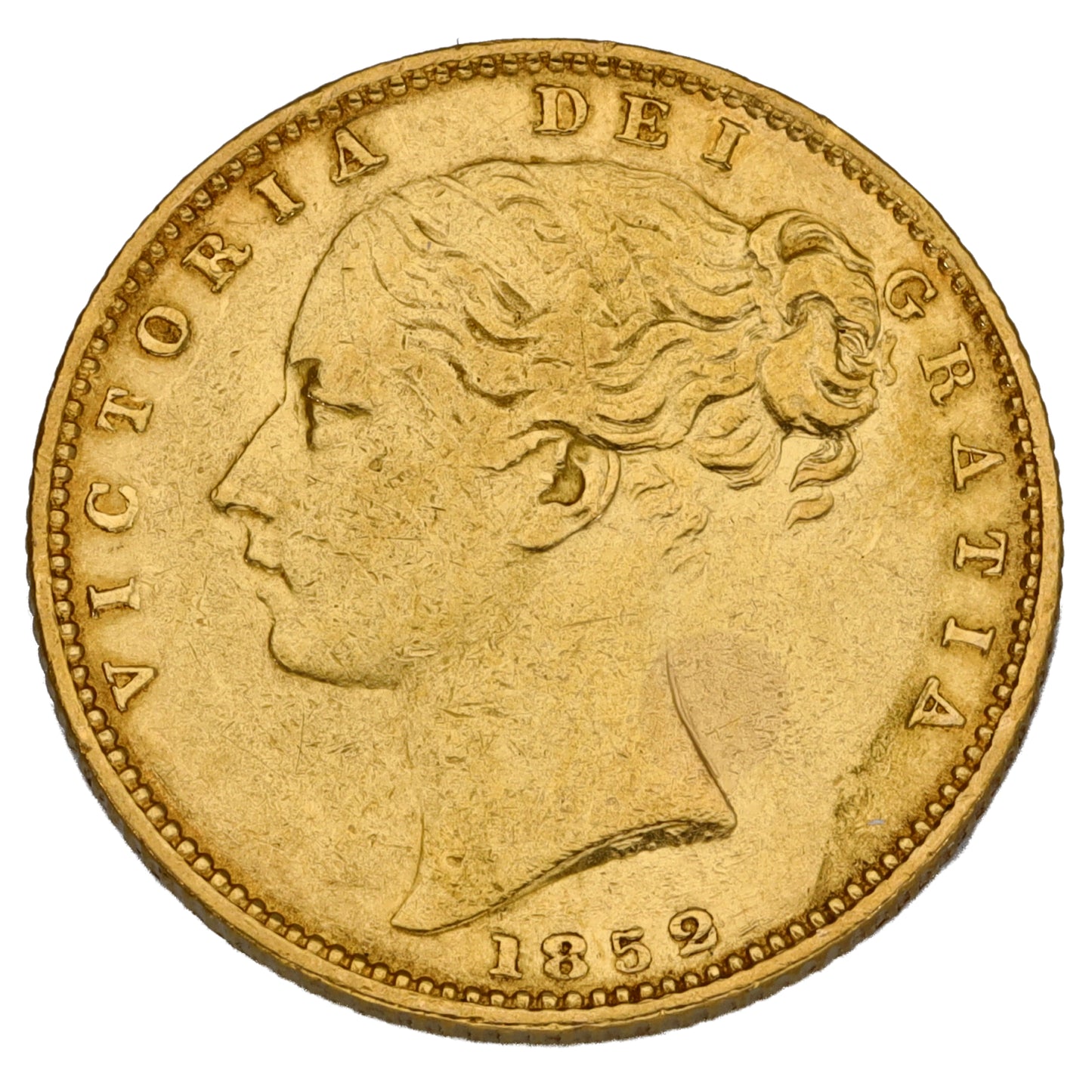 22ct Gold Queen Victoria Full Sovereign Coin 1852