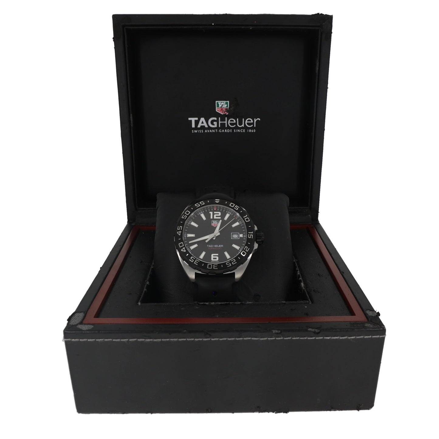 Tag Heuer Formula 1 WAZ1110, black dial, black rubber strap, Box image