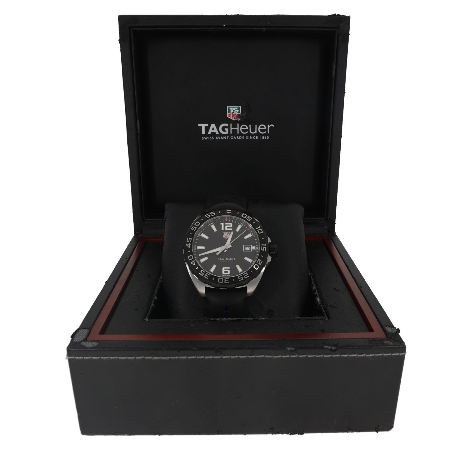 Tag Heuer Formula 1 WAZ1110, black dial, black rubber strap, Box image