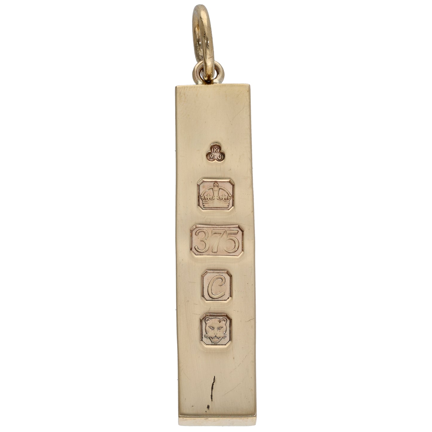 9ct Gold Ingot Pendant
