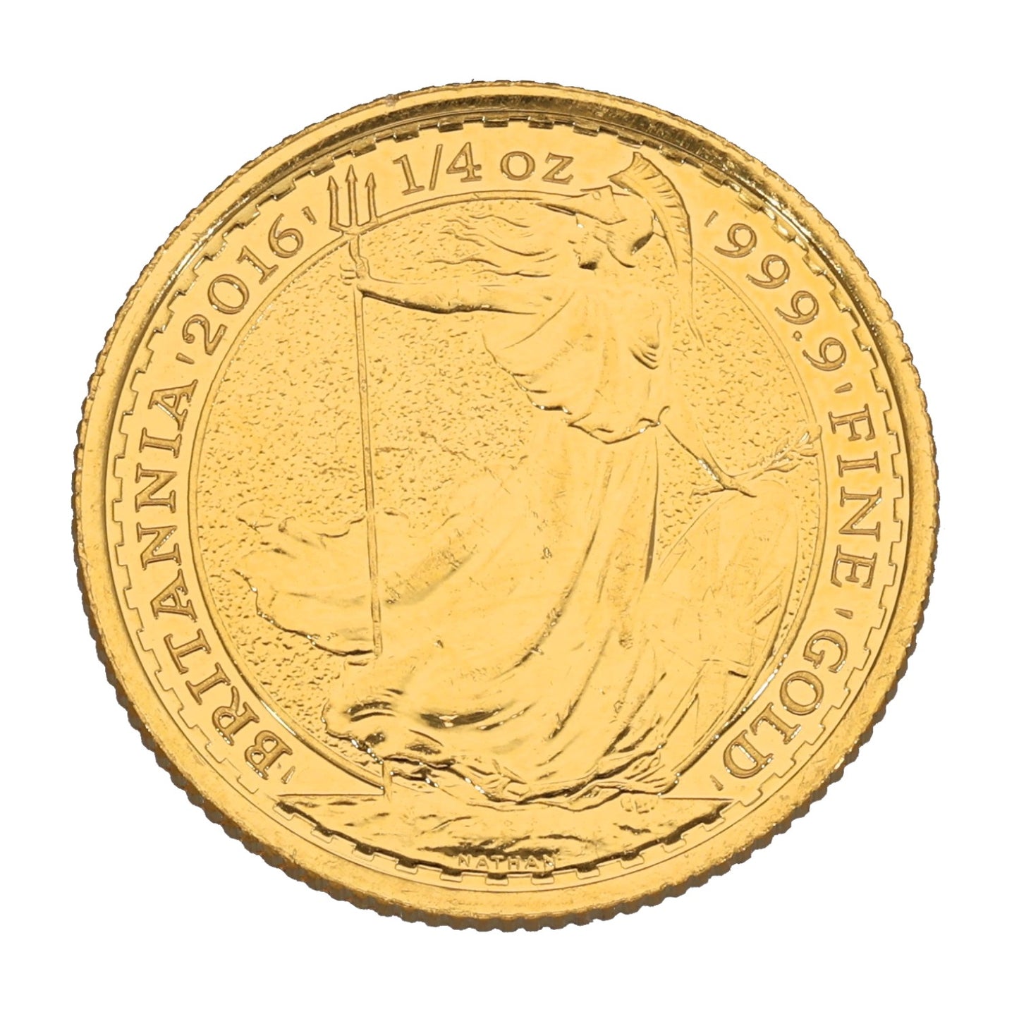 24ct Gold Queen Elizabeth II 1/4 OZ Britannia Coin 2016