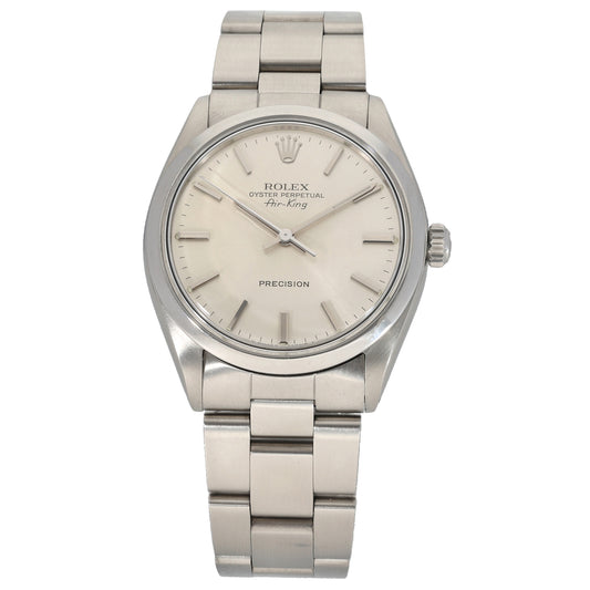 Rolex Air King 5500 34mm Stainless Steel Watch