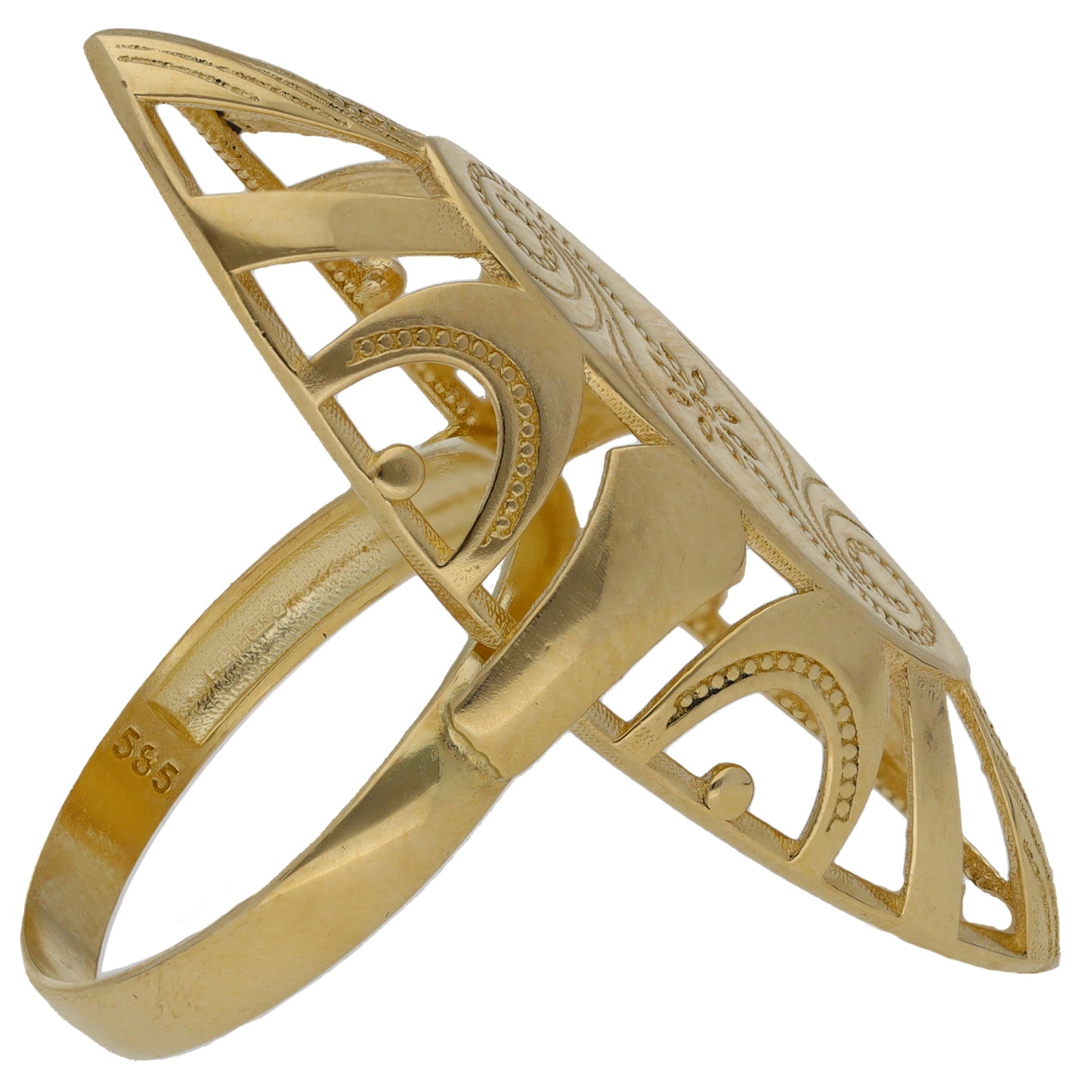 14ct Gold Alternative Ring Size O