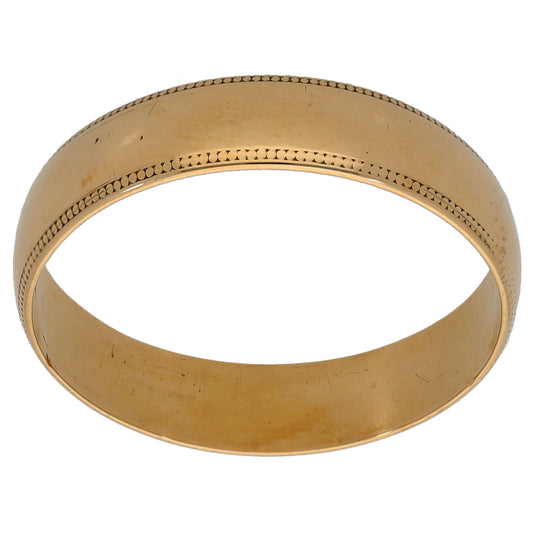 9ct Gold Plain Wedding Ring Size Z+2