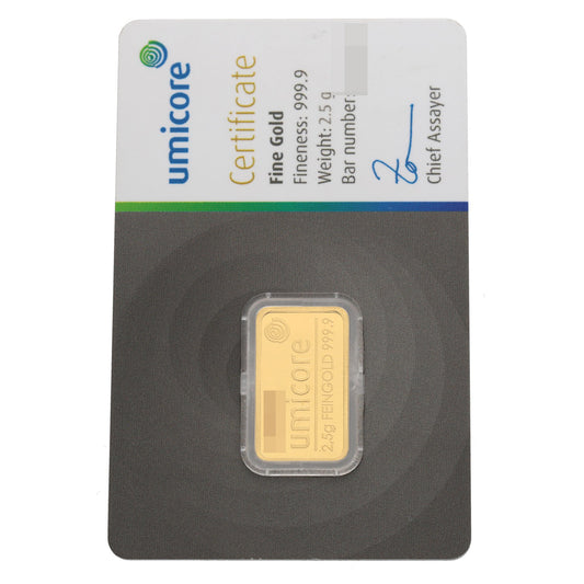 24ct 2.5g Gold Bar
