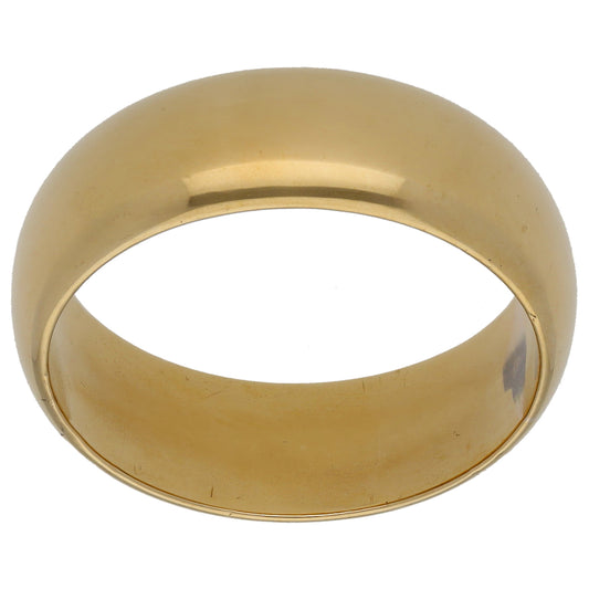 9ct Gold Plain Wedding Ring Size W