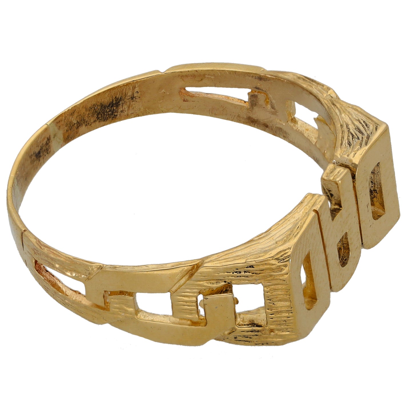 9ct Gold Dad Ring Size Z+4