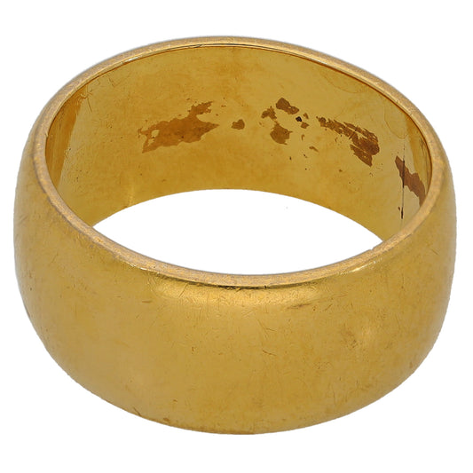 22ct Gold Plain Wedding Ring Size K