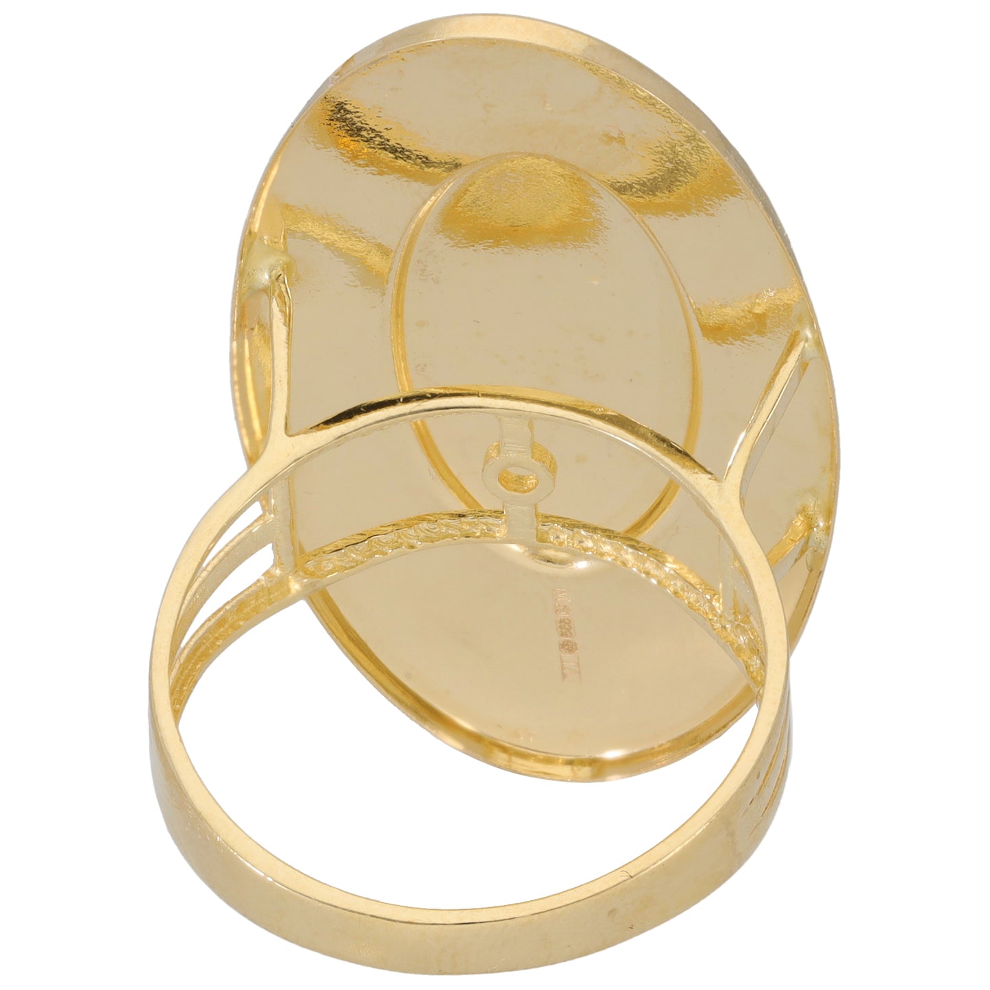 14ct Bi-Colour Gold Dress/Cocktail Ring Size P