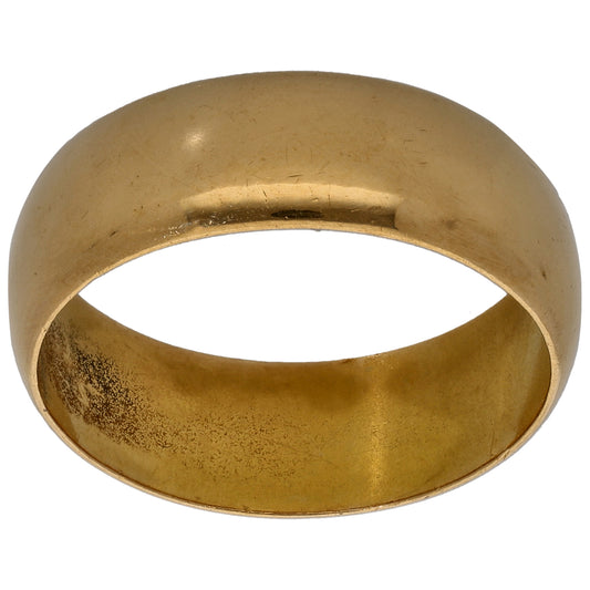 22ct Gold Plain Wedding Ring Size R