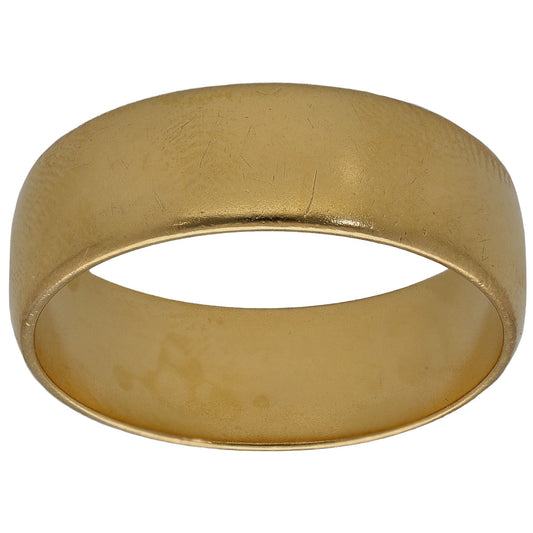 22ct Gold Plain Wedding Ring Size R