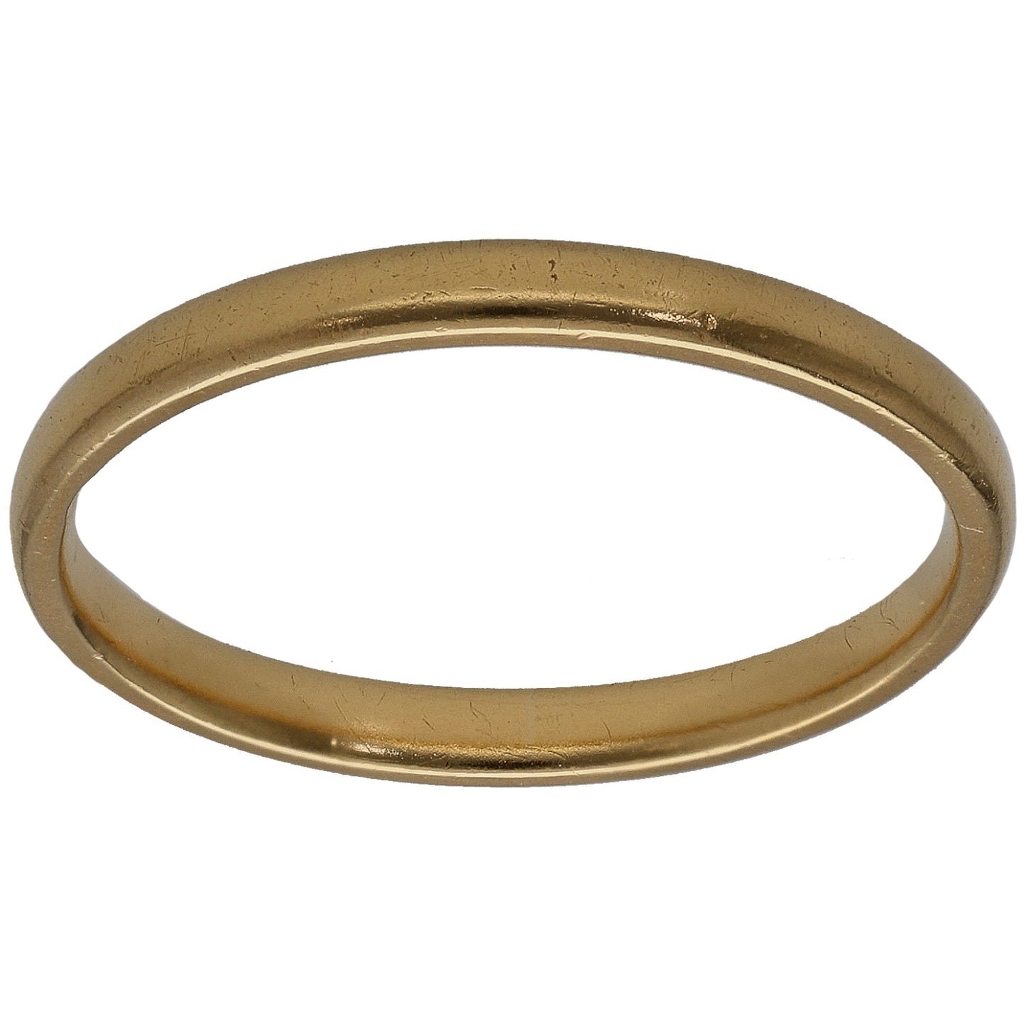 22ct Gold Plain Wedding Ring Size O